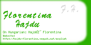 florentina hajdu business card